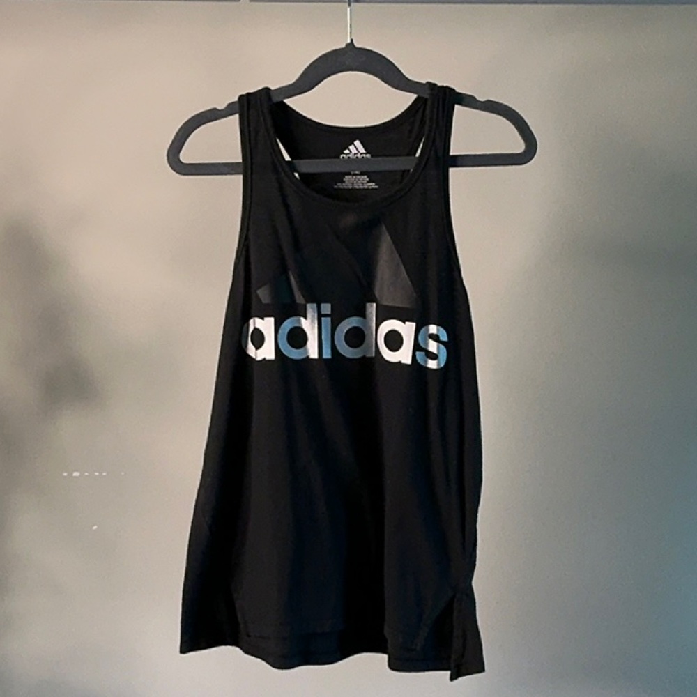adidas Kids Black Tank Top